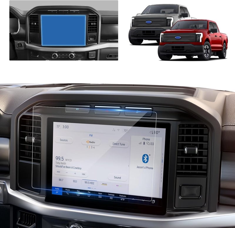 BSTW for Ford F150 Lightning Screen Protector for 2022-2026 Ford F-150 Lightning XLT/Pro SYNC 4 12" Display for F150 Lightning Electric Truck Accessories Tempered Glass Film (F-150 Lightning 12-In HD) - Image 2